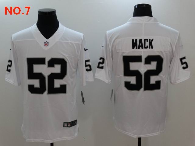 Men's Las Vegas Raiders 52 Khalil Mack Jersey NO.7;